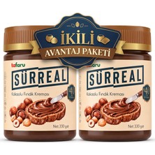 Tafaru Sürreal Kakaolu Fındık Kreması 330G x 2 Adet