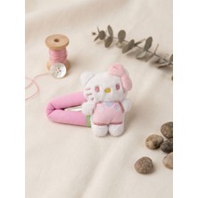 Happy Aksesuar Hello Kitty Figürlü Peluş 10 cm Çocuk Çıt Çıt Toka