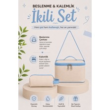 Visees Ilkokul 2'li Set Isı Yalıtımlı Termal Beslenme Çantası ve Kalemlik Seti
