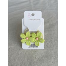 Happy Aksesuar Papatya Figürlü Pastel Renk 2'li Çocuk Lastik Toka