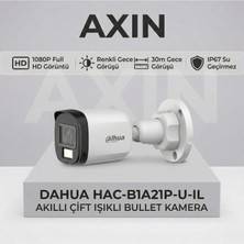 Dahua HAC-B1A21P-U-IL 2mp 3.6mm Lens 1080P Akıllı Çift Işıklı Renkli Gece Görüşlü 30M Bullet Kamera