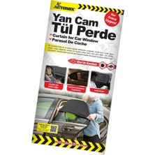 Automix Yan Cam Perde Tül Lastikli (Tekli) 44817