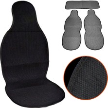 Nyf 02 Terletmez Minder Pamuklu Siyah 3 Lü Set (2 Ön Pilot + 1 Arka Oturma)