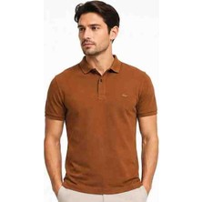 Lacoste Polo Paris Regular Fit Kahverengi