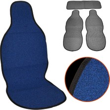 Nyf 55 Terletmez Minder Premium Pamuklu Mavi 3 Lü Set (2 Ön Pilot + 1 Arka Oturma)