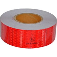 Nyf Fosfor Bant Petekli Reflektiv 5,5 cm x 50 mt Kırmızı (E Belgeli) BX14 066