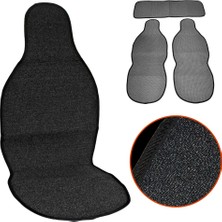 Nyf 53 Terletmez Minder Premium Pamuklu Siyah 3 Lü Set (2 Ön Pilot + 1 Arka Oturma)