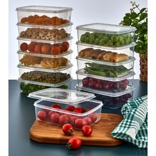 3 Adet 1350 ml Buzluk Düzenleyici Saklama Kabı Sızdırmaz Kapaklı Bpa Free Pp5 Dondurucu Erzak K