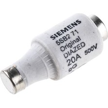Siemens 5SB271 Diazed 20A Buşonlu Sigorta 500 Vac Seramik