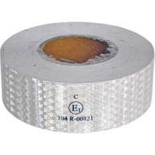 Nyf Fosfor Bant Petekli Reflektiv 5,5 cm x 50 mt Beyaz (E Belgeli) BX14 067