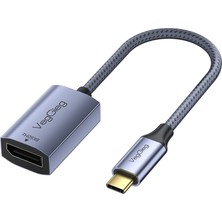 Veggieg Type-C To Displayport (Dp) 8k 60Hz Ofc Bakır Çevirici Dönüştürücü Adaptör