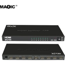 Lunatic 7014 HDMI Splıtter 1×8 4K 8 Port 1080P 4K x 2k 3D 8 Port HDMI Splıtter Dağıtıcı