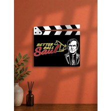 Gişe Arts Duvar Dekoru / Klaket Tablo (Siyah) - Better Call Saul V2
