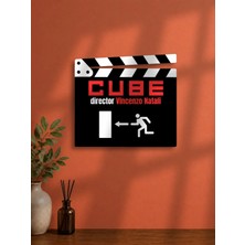 Gişe Arts Duvar Dekoru / Klaket Tablo (Siyah) - Cube (Küp) V2
