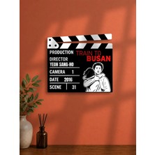 Gişe Arts Duvar Dekoru / Klaket Tablo (Siyah) - Zombi Ekspresi (Train To Busan)