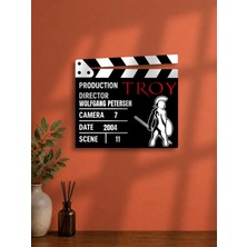 Gişe Arts Duvar Dekoru / Klaket Tablo (Siyah) - Truva (Troy)