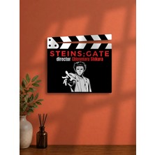 Gişe Arts Duvar Dekoru / Klaket Tablo (Siyah) - Steins;gate V2