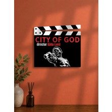 Gişe Arts Duvar Dekoru / Klaket Tablo (Siyah) - Tanrı Kent (City Of God) V2