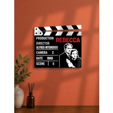 Gişe Arts Duvar Dekoru / Klaket Tablo (Siyah) - Rebecca (Rebeka)