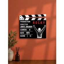 Gişe Arts Duvar Dekoru / Klaket Tablo (Siyah) - Rocky