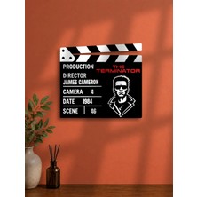 Gişe Arts Duvar Dekoru / Klaket Tablo (Siyah) - The Terminator (Terminatör: Yok Edici)