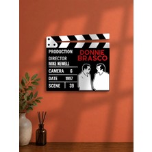 Gişe Arts Duvar Dekoru / Klaket Tablo (Siyah) - Donnie Brasco (Köstebek)