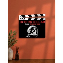 Gişe Arts Duvar Dekoru / Klaket Tablo (Siyah) - Interstellar (Yıldızlararası) Versiyon 3