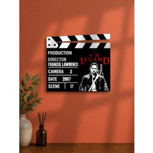 Gişe Arts Duvar Dekoru / Klaket Tablo (Siyah) - Ben Efsaneyim (I Am Legend)