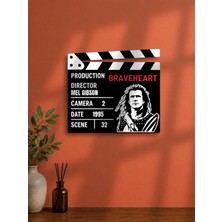 Gişe Arts Duvar Dekoru / Klaket Tablo (Siyah) - Braveheart (Cesur Yürek)