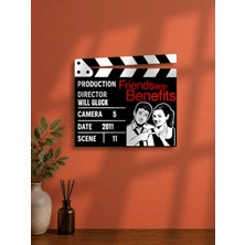 Gişe Arts Duvar Dekoru / Klaket Tablo (Siyah) - Friends With Benefits (Arkadaştan Öte)