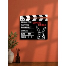Gişe Arts Duvar Dekoru / Klaket Tablo (Siyah) - Donnie Darko