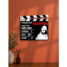 Gişe Arts Duvar Dekoru / Klaket Tablo (Siyah) - Serpico