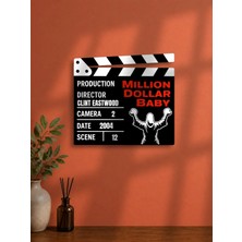 Gişe Arts Duvar Dekoru / Klaket Tablo (Siyah) - Million Dollar Baby (Milyonluk Bebek)