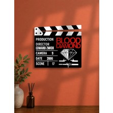 Gişe Arts Duvar Dekoru / Klaket Tablo (Siyah) - Kanlı Elmas (Blood Diamond)