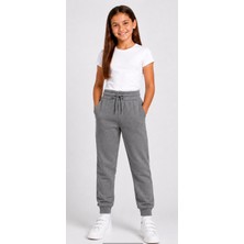 Mavimoure Unisex Çocuk Penye Pamuklu Lastikli Paça Ribanalı Okul Eşofman Alt