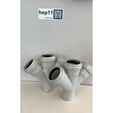 50*50 Pvc Çift Çatal Fırat 2li