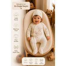 Esya Baby Jungle Friends Yenidoğan Bebek Tulumu %100 Pamuk Bebek Tulum Yenidoğan Bebek Hediyesi