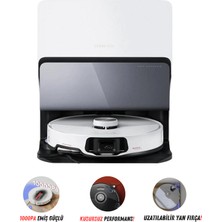 Roborock 10000PA Emiş Gücü Robot Süpürge ve Paspas | Akıllı Kir Algılama | Kendini Temizleme | Ekstra Kenar Temizleme