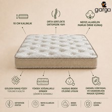 Garga 50X100 Ortopedik Bebek Yatağı Çocuk Yatağı 10 cm Park Yatak Beşik Anne Yanı Uyumlu Rahat