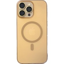 Piili iPhone 16 Pro Ultra Ince Kılıf Magsafe 0, 4 mm Mat Çöl Titanyum – Altın