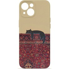 Velvoria iPhone 15 Valestra Ince Kamera Korumalı Mika Kılıf Monaco Cat Club