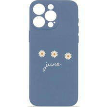 Velvoria iPhone 15 Pro Valestra Ince Kamera Korumalı Mika Kılıf Riviera Daisy