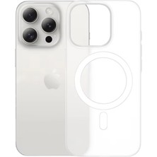Piili iPhone 16 Pro Max Ultra Ince Kılıf Magsafe 0, 4 mm Mat – Beyaz