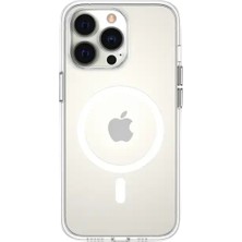 Piili iPhone 15 Plus Ultra Ince Kılıf Magsafe 0, 4 mm Parlak – Beyaz