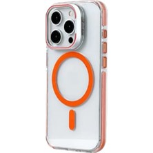 Piili iPhone 15 Pro Max Shockproof Magsafe Kılıf – Turuncu