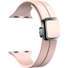 Piili Apple Watch 42 - 44 - 45 - 46 - 49 mm Silicone Kayış Pembe Apple Watch Kayışı – Pembe