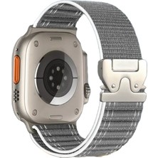 Piili Apple Watch 42 - 44 - 45 - 46 - 49 mm Rugged Kayış Gri Apple Watch Kayışı – Mor