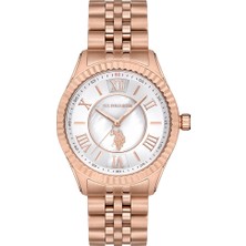 U.S. Polo Assn. U.s Polo Assn. USPA2028-04 Quartz Çelik Rose Gold Sedef Kadran 36 mm Kadın Kol Saati