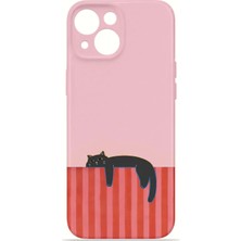Velvoria iPhone 13 Valestra Ince Kamera Korumalı Mika Kılıf Siesta Cat
