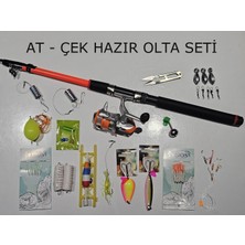 Aldos Sport Fishing Hazır Olta Seti At-Çek Olta Seti 40-80GR 210CM At Çek Olta Seti Hazır Tam Takım Olta Seti